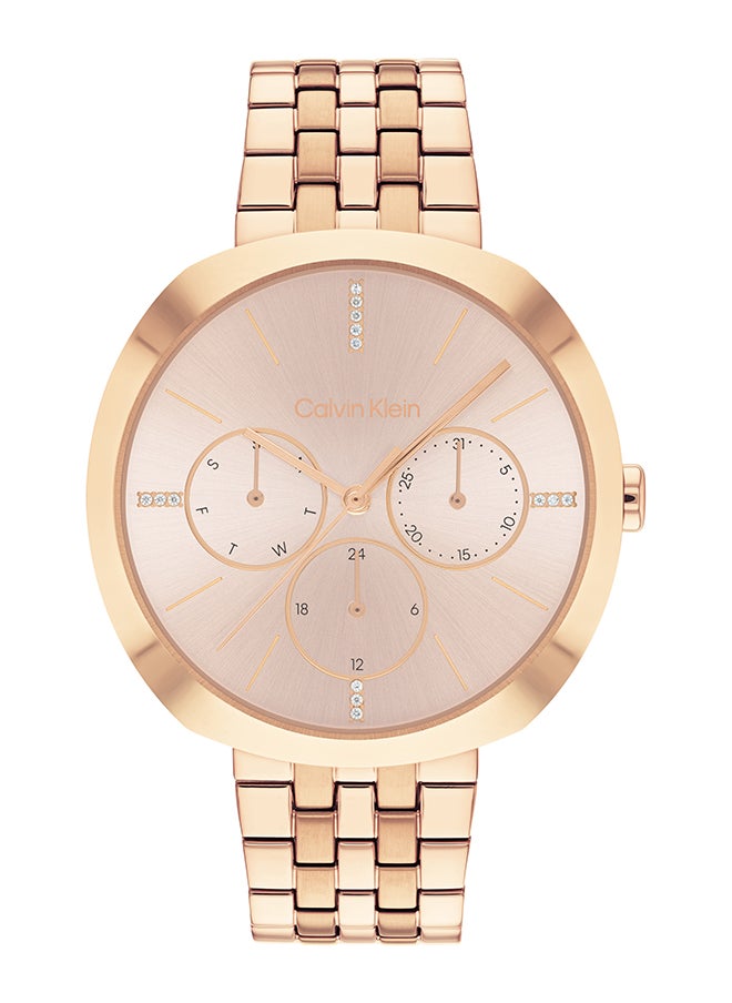 CALVIN KLEIN Women's Analog Round Shape Stainless Steel Wrist Watch 25200419 - 38.5 Mm  - Image 1