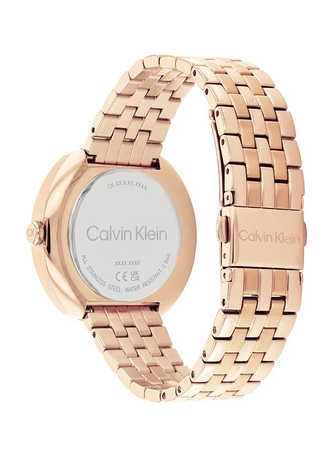 CALVIN KLEIN Women's Analog Round Shape Stainless Steel Wrist Watch 25200419 - 38.5 Mm  - Image 2
