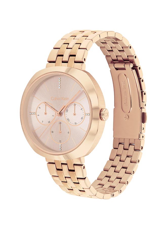 CALVIN KLEIN Women's Analog Round Shape Stainless Steel Wrist Watch 25200419 - 38.5 Mm  - Image 4