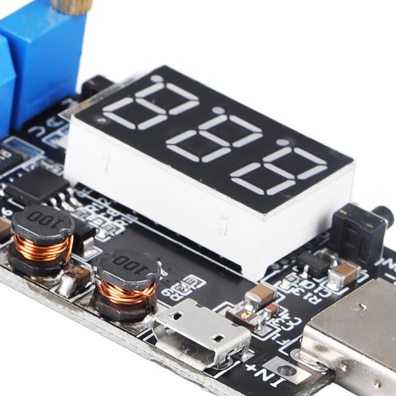 USB Power Supply Module Adjustable 1.2-24V Boost Converter with Overload Protection - High Efficiency, Real - Time Current Monitoring, Compact Size for Electronics - Image 5