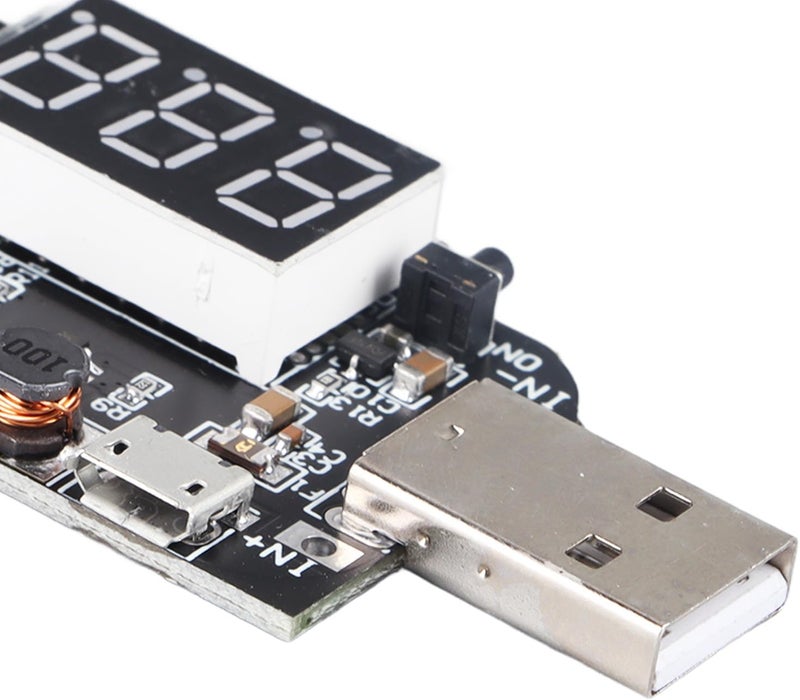 USB Power Supply Module Adjustable 1.2-24V Boost Converter with Overload Protection - High Efficiency, Real - Time Current Monitoring, Compact Size for Electronics - Image 2