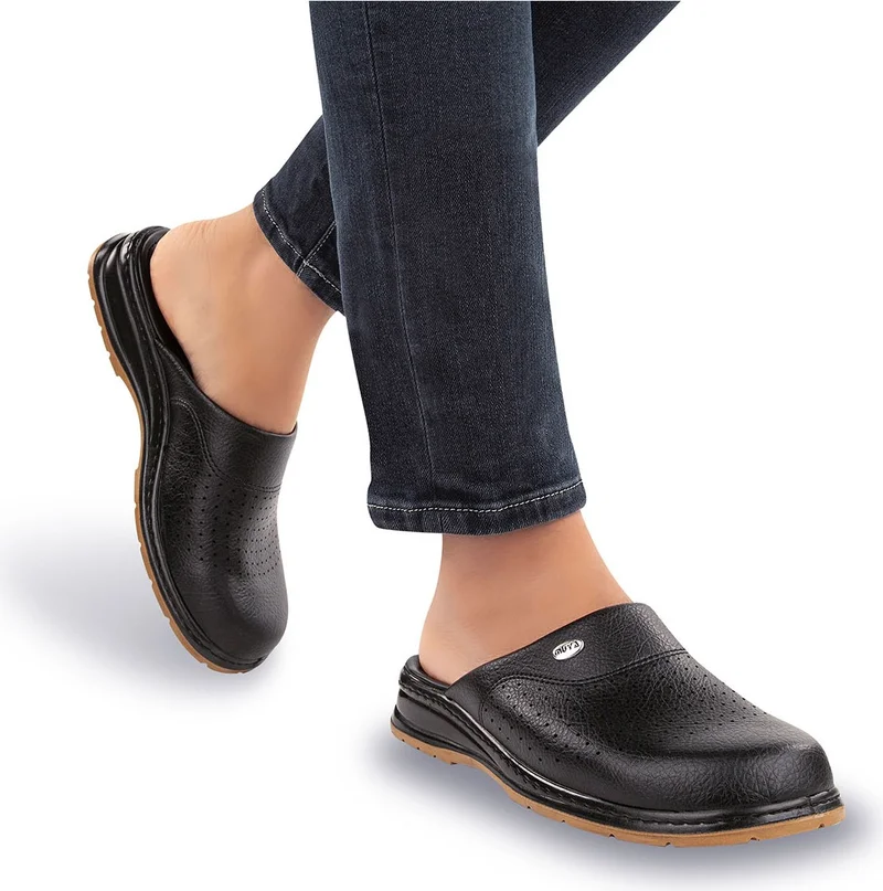 مويا Orthopedix Sabo Multi-Purpose Non-Slip Soled Black Men's Slippers 31320