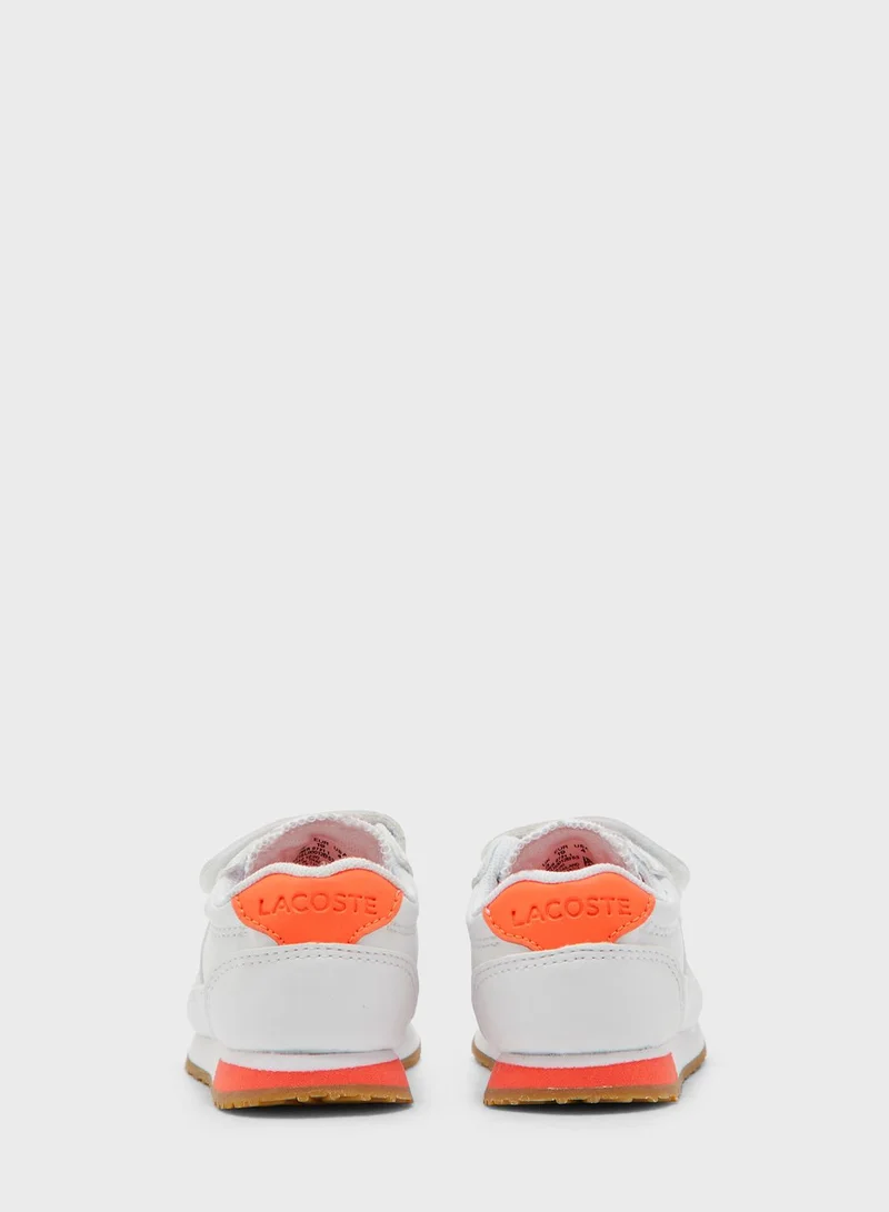 LACOSTE Infant Double Strap Partner Sneaker