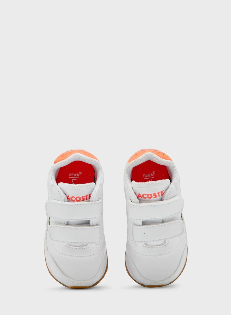 LACOSTE Infant Double Strap Partner Sneaker