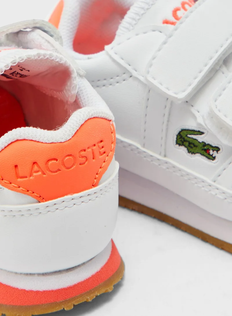 LACOSTE Infant Double Strap Partner Sneaker