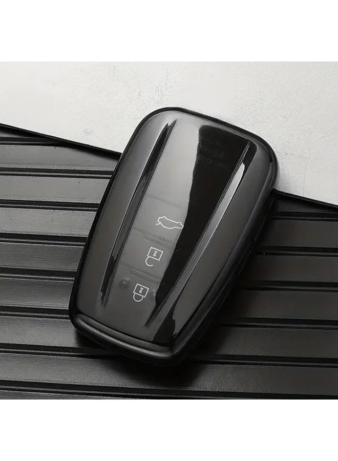 Soft TPU Car Key Case Protector Transparent Black Cover For Toyota Models 2018 2022 - Image 1
