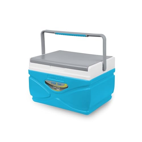Pinnacle Prudence Chiller Ice Box 11L | Fits 16 Cans | Hold Ice Upto 48hrs | Lid Used as Tray | Portable Insulated Ice Cooler Box for Car Travel,Parties, Medical, Picnics, Camping, Sports (Hydra) - Image 1