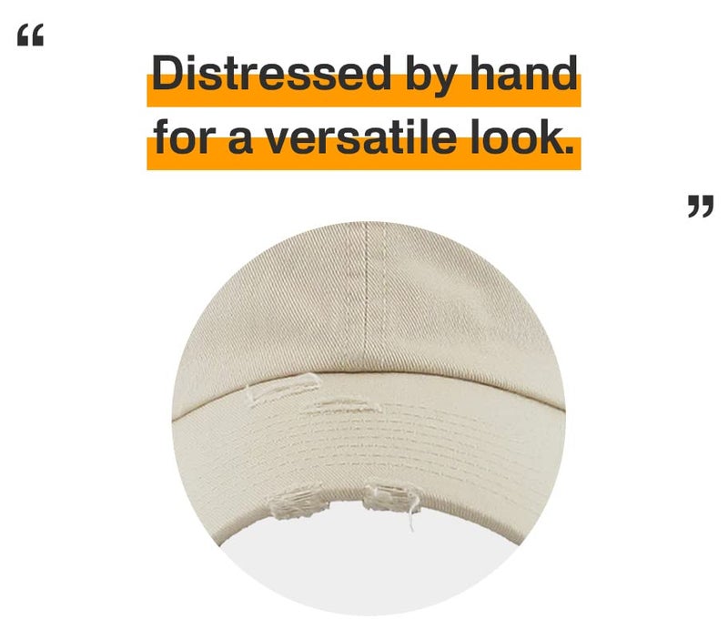 KBETHOS KBE-Vintage STN Vintage Washed Cotton Baseball Cap, Stone - Image 5