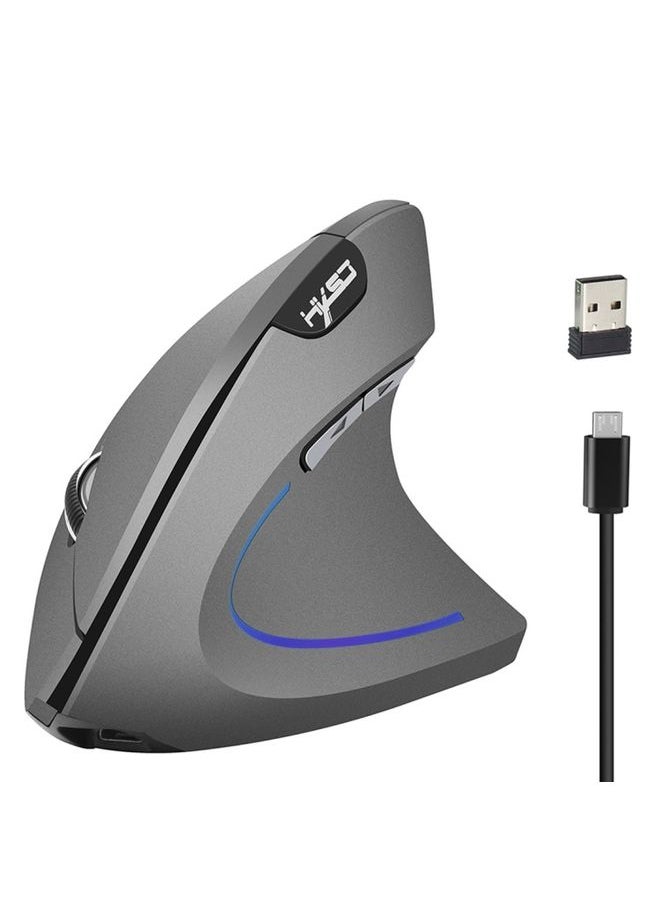 BURAQ HXSJ T22 2.4GHz Wireless 4-Keys 2400 DPI Adjustable Ergonomics Optical Vertical Mouse  - Image 1