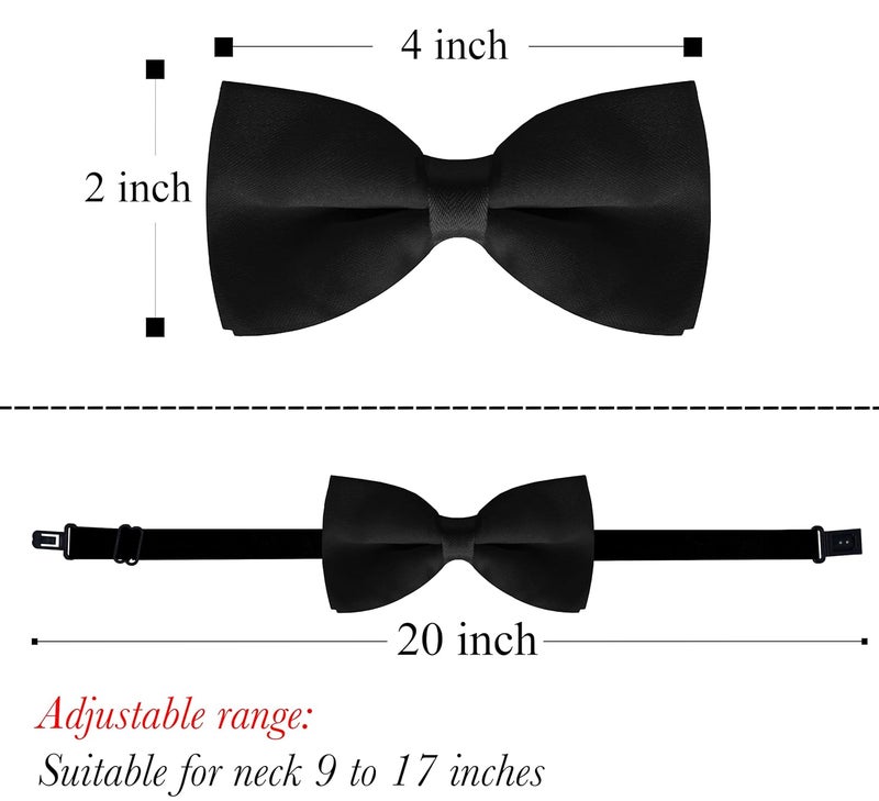 Trilece حمالات بنطلون للأطفال الأولاد - قابلة للتعديل مع ظهر Y و مشابك قوية - ألوان صلبة متنوعة (مجموعة Y باللون الأسود) - Image 3