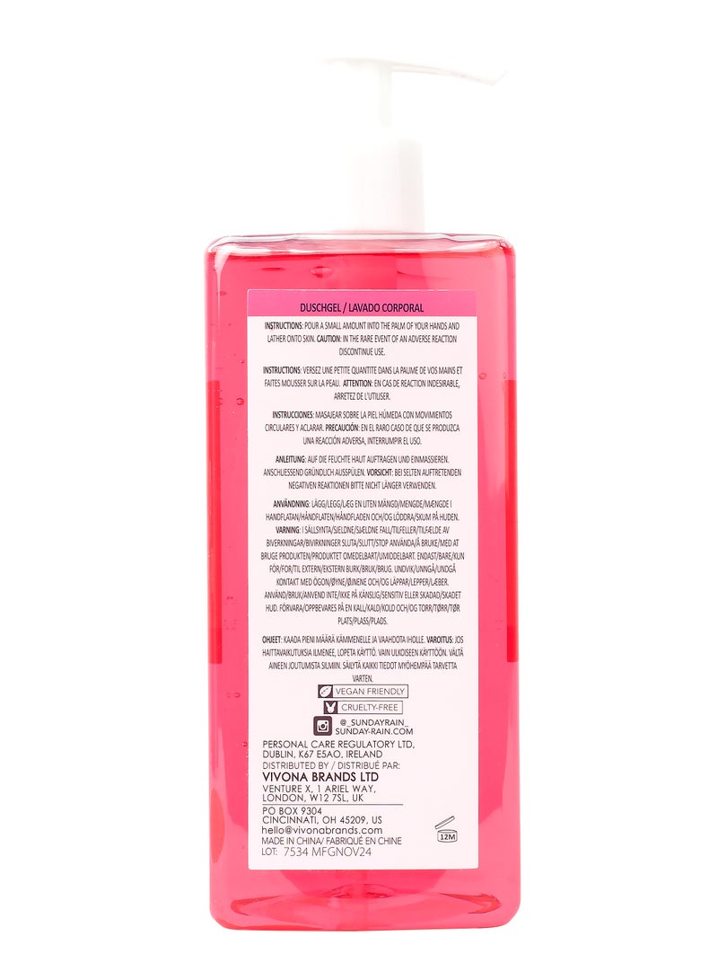 Sunday Rain Rain Pink Grapefruit & Sea Salt Body Wash with Ceramides – Refreshing & Firming Shower Gel for All Skin Types – 440ml - Image 4