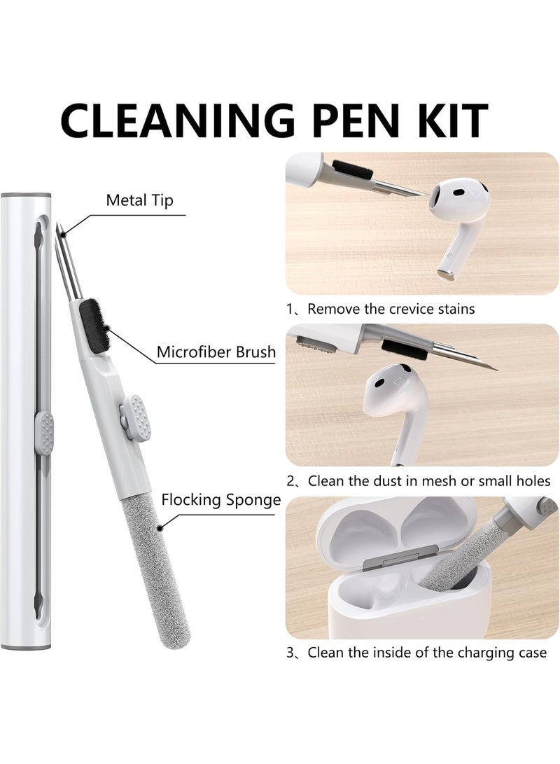 SJet Soft Silicone Protective Case Cover for AirPods 4 with Cleaner Kit and Keychain(Green) - Image 4