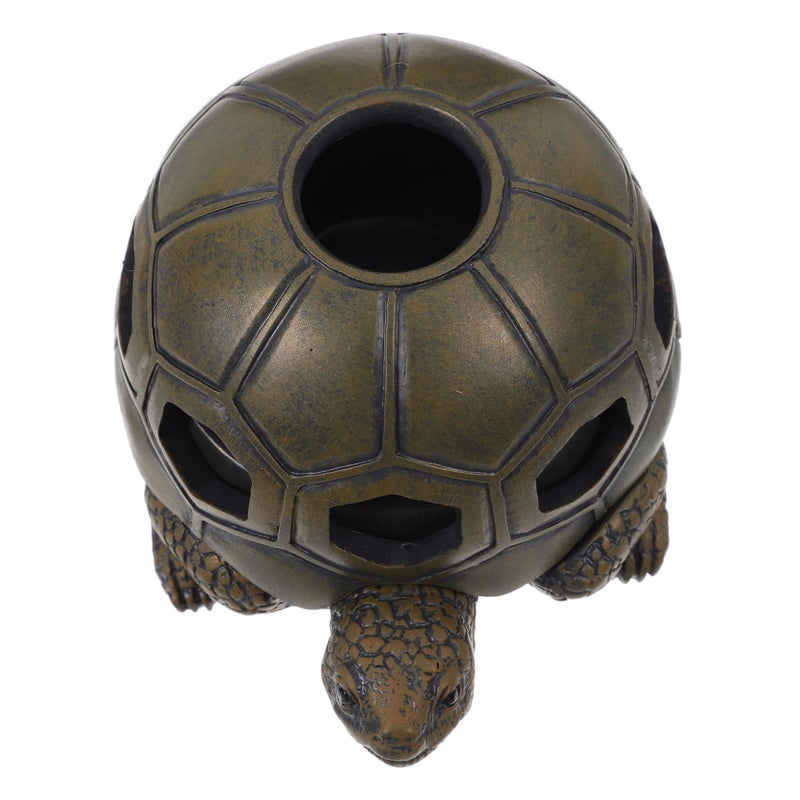 Resin Turtle Ashtray Retro Decorative Ash Container Unique Home Decor Statue - Image 2