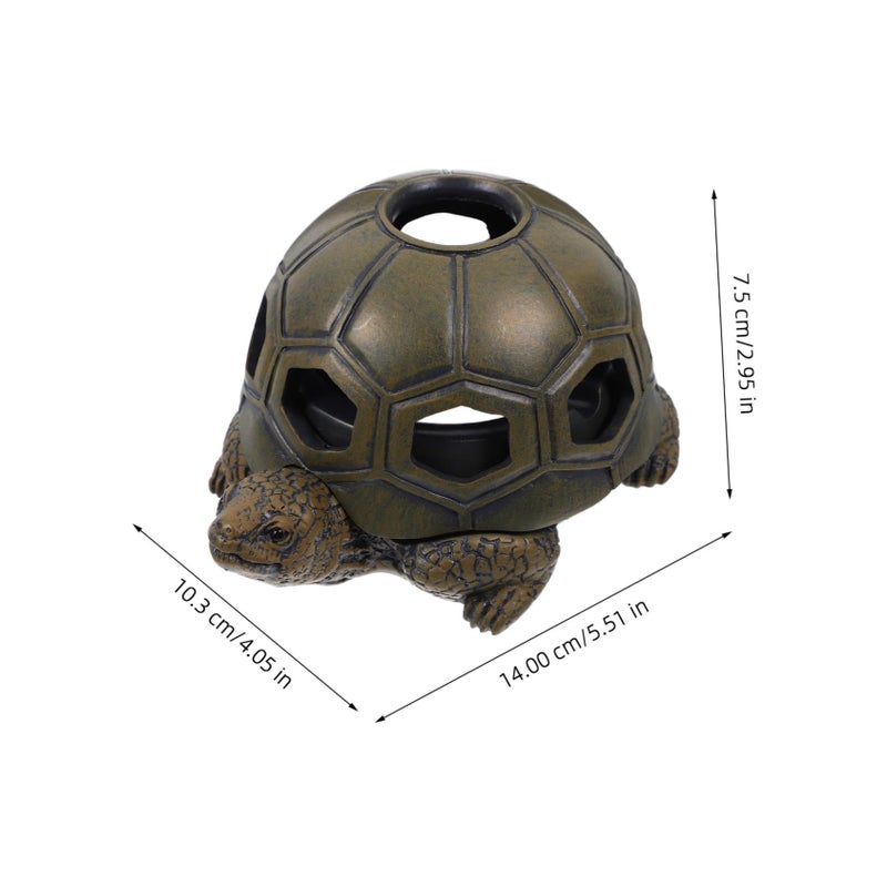 Resin Turtle Ashtray Retro Decorative Ash Container Unique Home Decor Statue - Image 4