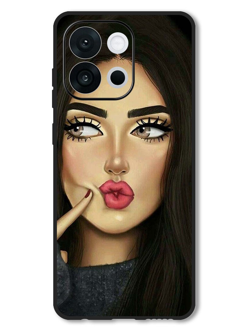 Theodor Case Compatible with OnePlus 13T 6.32 Inch Protection Shockproof Bumper Cover Cute Girl - Image 1