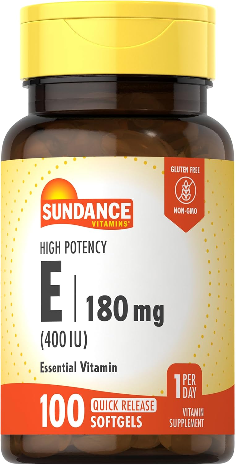 Sundance Vitamin E Softgels 180mg for Adults - Image 1