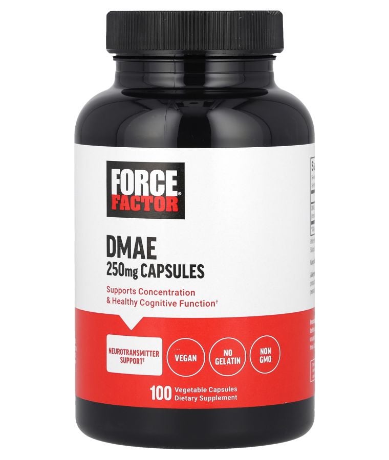 Force Factor DMAE 250 mg 100 Vegetable Capsules