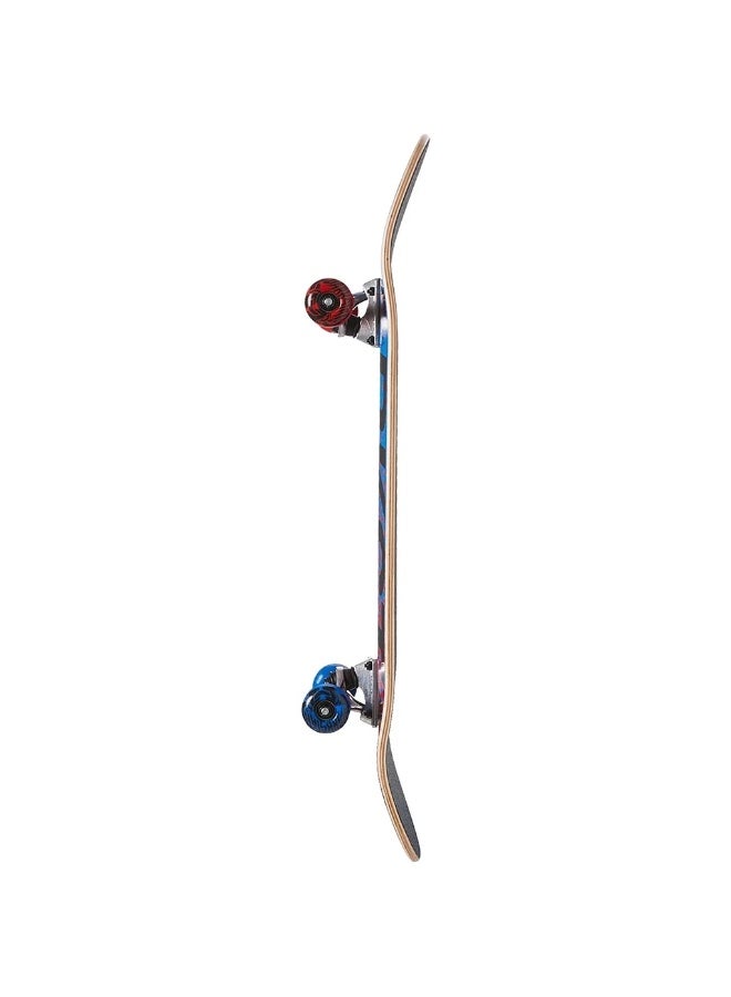Darkstar Wordmark FP Red/Blue 8.0" x 31.5" Complete Skateboard - Image 3