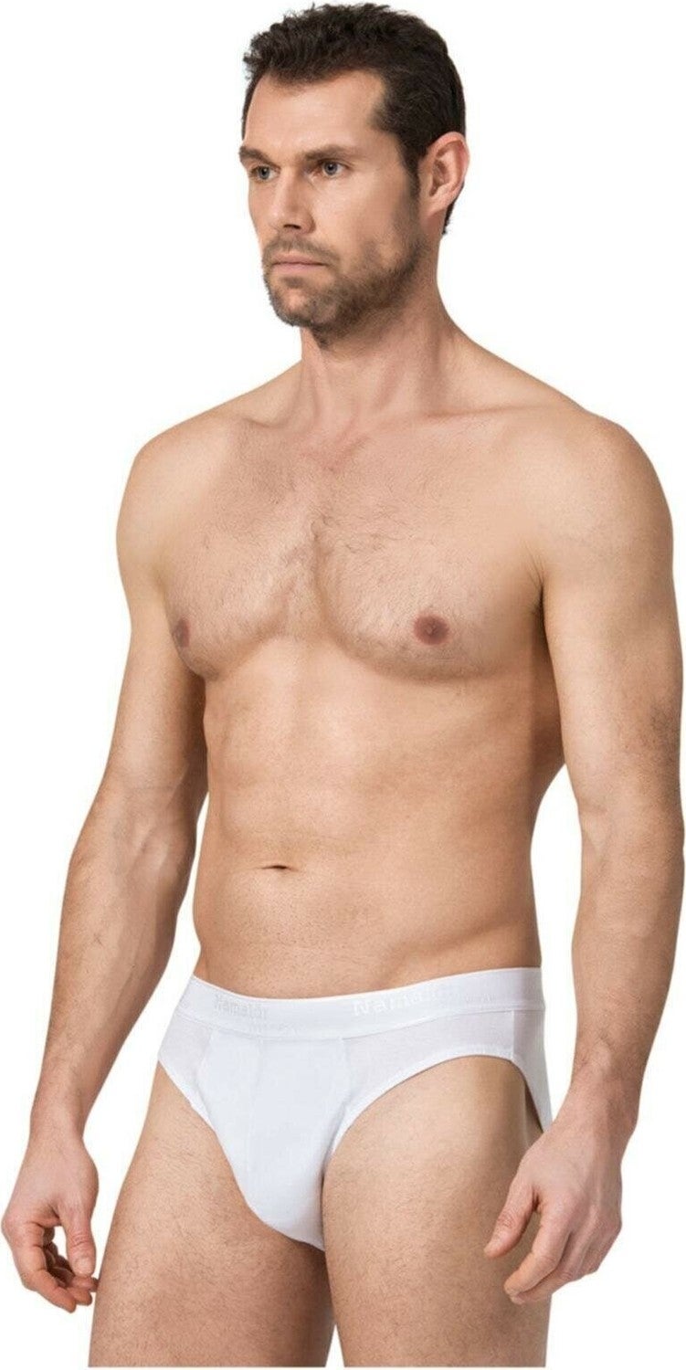 Namaldı 10 Pieces White Color Sports Slip Briefs 