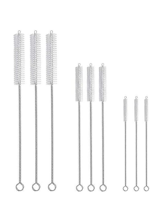 9-Piece Straw Cleaner Brush Kit for Stanley - (3-Size) Extra Long Pipe Cleaners, Straw Cleaning Brush for Tumbler, Sippy Cup, Bottle and Tube - Image 1