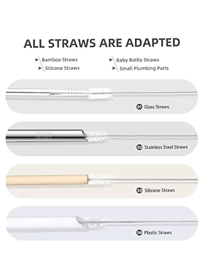 9-Piece Straw Cleaner Brush Kit for Stanley - (3-Size) Extra Long Pipe Cleaners, Straw Cleaning Brush for Tumbler, Sippy Cup, Bottle and Tube - Image 4