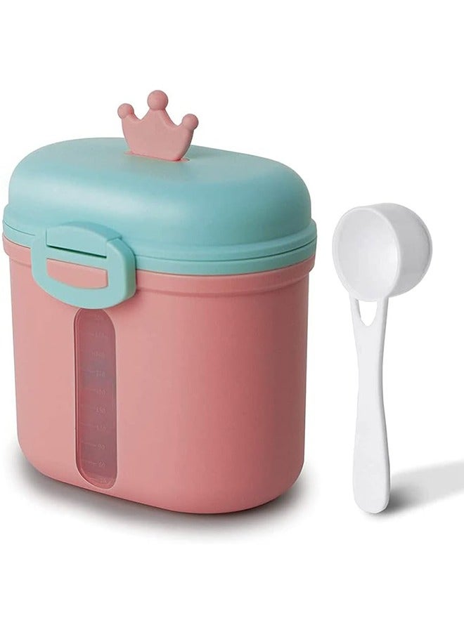 JCB CHIC Baby Milk Powder Formula Dispenser, Stackable Formula Dispenser Container Mixie Bottle for Travel, Large Capacity Formula Holder and Snack Storage, Non-Spill, Powder Leakage Free 240g - Image 1