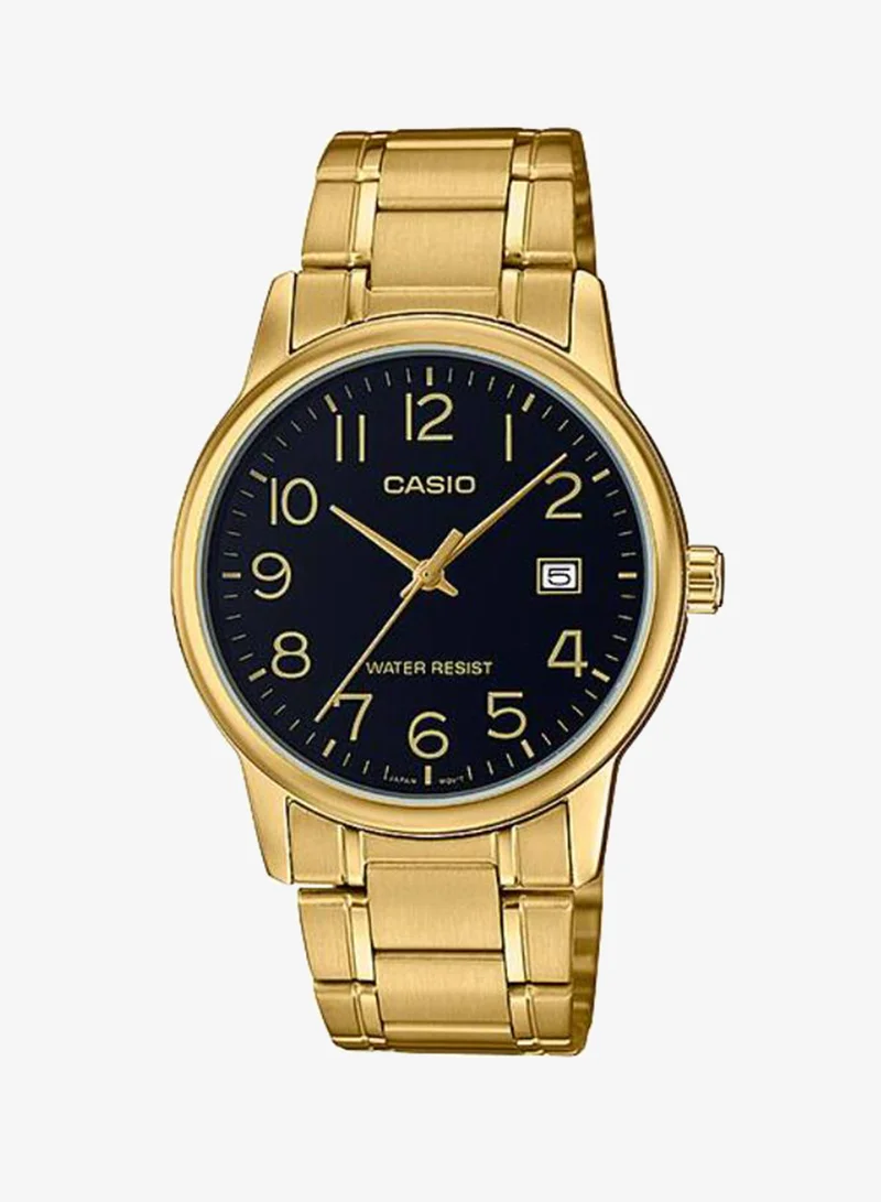 كاسيو Men's Stainless Steel Analog Watch MTP-V002G-1BUDF - 37.1 mm