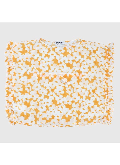 Yellow Flowery Cache Maillot