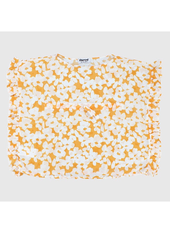 playmore Yellow Flowery Cache Maillot  - Image 1