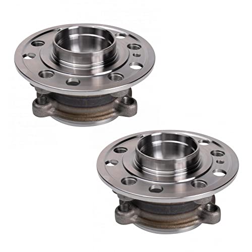TRQ 2 Piece Front Wheel Bearing & Hub Assembly Set Compatible with 2015-2023 Mercedes-Benz C300 2016-2018 C350e 2020-2021 CLS450 2017-2018 E300 2021-2023 E350 2018 E400 E43 AMG 2020-2023 E450 2016-20 - Image 1