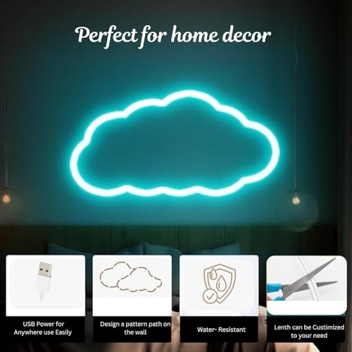 One94Store LED Neon Strip Light 3M – USB Powered, Flexible Waterproof Rope Light DC 5V with Button Switch | Ambient LED Lighting for Home, Bedroom, DIY Decor, Party & Gaming Room (Blue) - Image 5