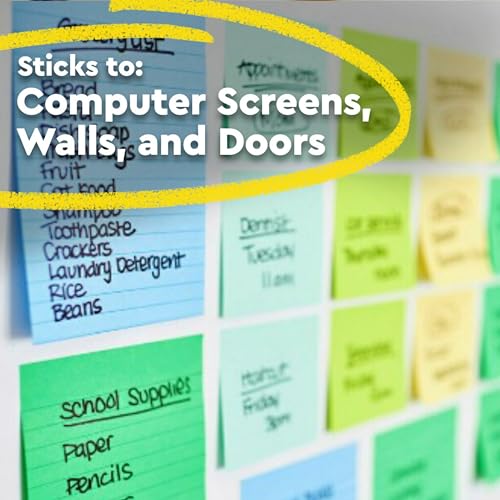 Post It Post-it 100% Recycled Paper Super Sticky Notes, 2X The Sticking Power, 3x3 in, 5 Pads, 70 Sheets/Pad, Oasis Collection (654R-5SST) - Image 4