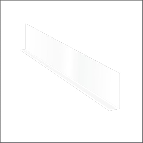 Clip Strip 50 Pack Shelf Dividers, 3" H x 13-9/16" L Shelf Organizers, Crystal Clear PVC, Ideal for Product Display and Organization - Image 1