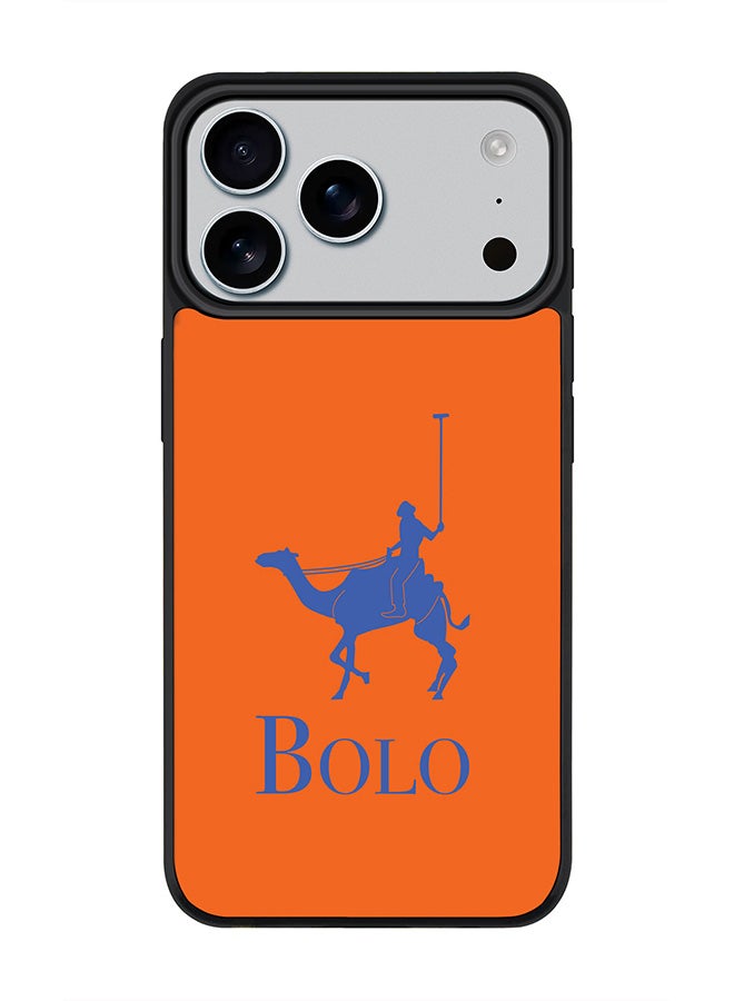 Stylizedd iPhone 17 Pro Max Case, [Compatible with MagSafe] Slim Magnetic cover Phone Case iPhone 17 Pro Max -BOLO Orange - Image 1