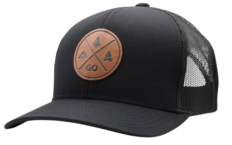 LINDO Trucker Hat - GO Outdoors (Black) - Image 1