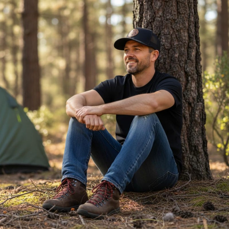 LINDO Trucker Hat - GO Outdoors (Black) - Image 3