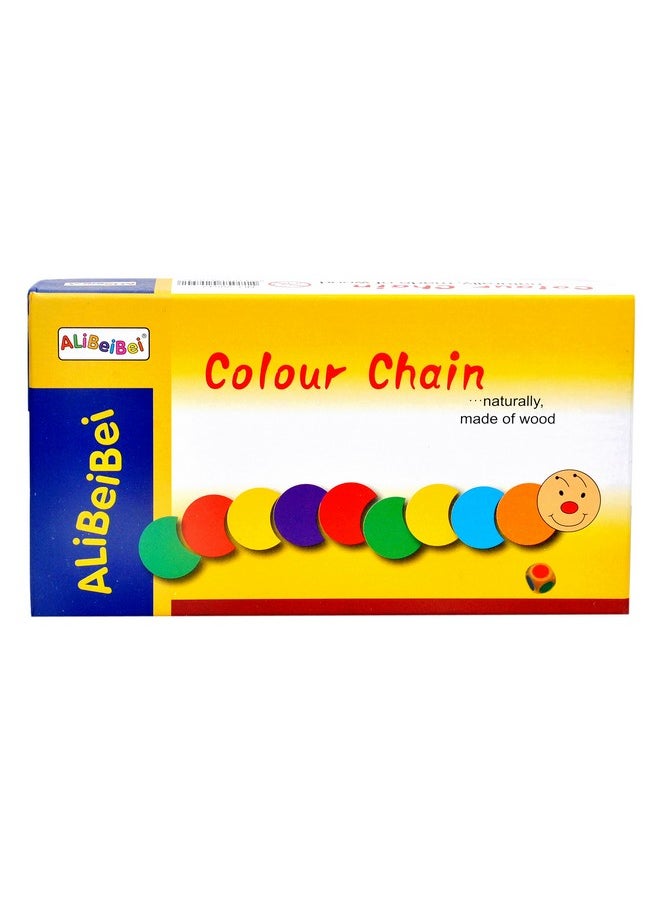 Toyshine - Toyshine Wooden Color Chain Sorting Snail Toy, Learn Colors And Numbers (Multi Color) - B, 1 Piece - Image 1