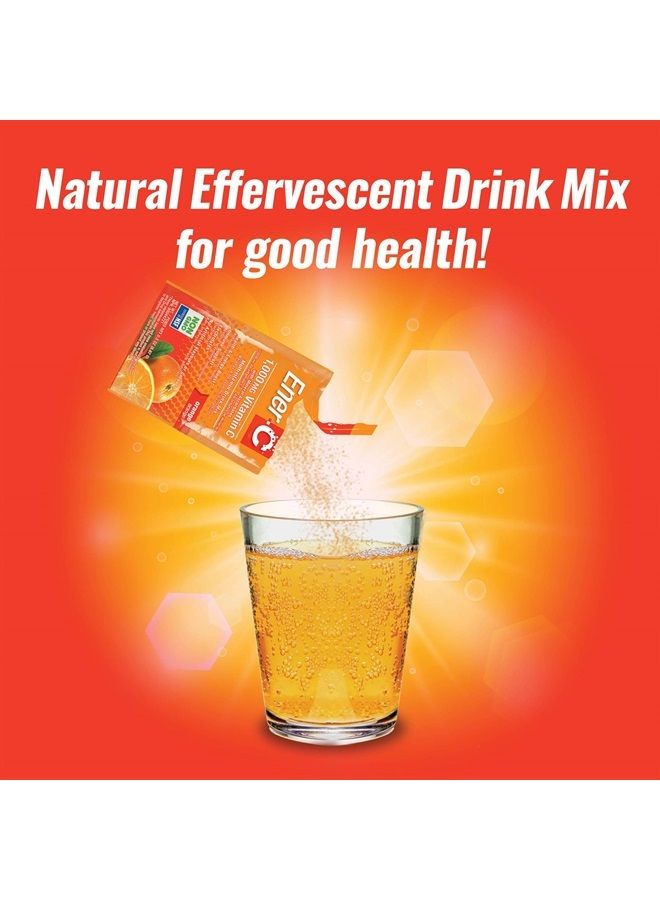 Ener-C خليط مشروب متعدد الفيتامينات بنكهة البرتقال، 1000 ملغ فيتامين C، غير معدّل وراثيًا، نباتي، مساحيق عصير فواكه حقيقية، دعم المناعة الطبيعي، إلكتروليتات، خالي من الغلوتين، 30 حبة (عبوة من 2) - Image 4