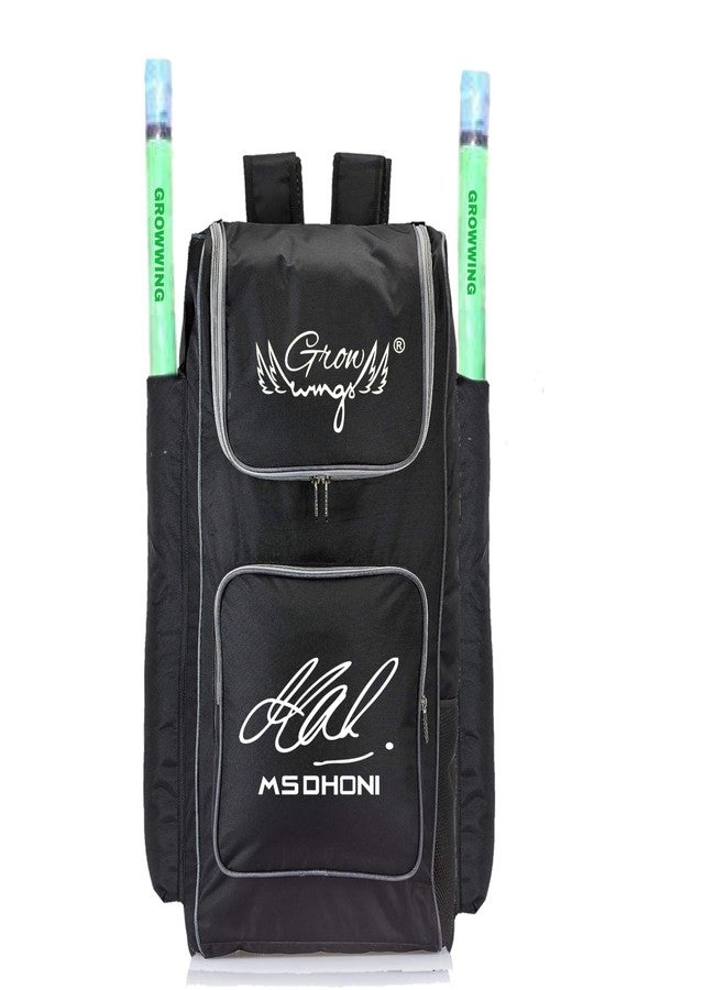 Grow wings New Cricket Kit Bag Light Weight Bag with Attractive Design Kit Bag (black)