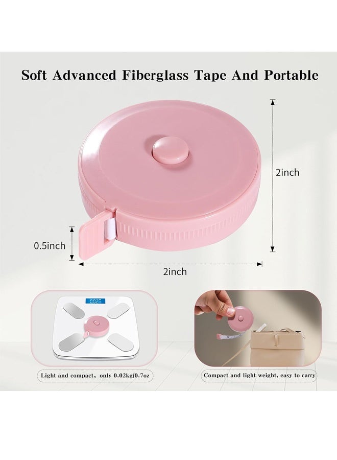 3  Pack Tape Measure, Tape Measure for Body Measurements, Fabric Sewing Tailor Cloth Knitting, Craft Weight Loss Retractable 60 Inch 1.5 Meter, Premium Sewing Tape Dual Scale - Image 2