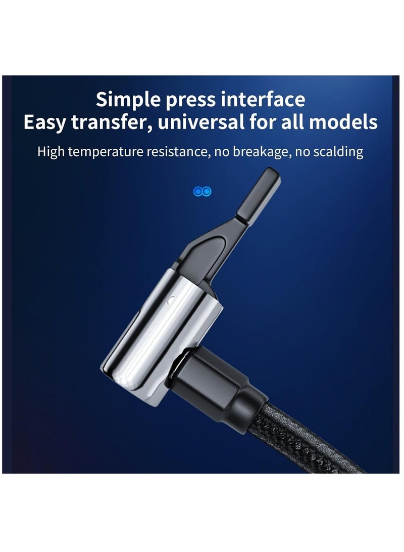 Tire Inflator Portable Air Compressor 150PSI Wired Air Pump for Car Tires,12V DC Auto Pump with Digital Pressure Gauge Faster Inflation Air Pump with Emergency LED Light for Car/Motorcycle/Bike/Ball - Image 3