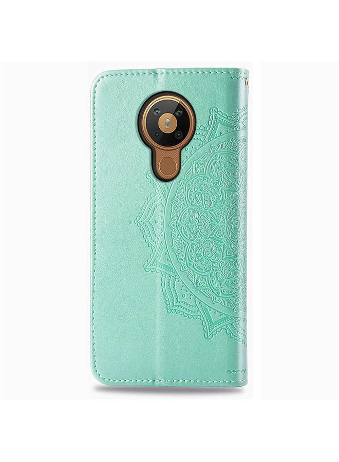 S-TOP Case For Nokia 5.3 Mandala Flower Embossed Horizontal Flip Leather Case with Bracket / Card Slot / Wallet / Lanyard - Image 4