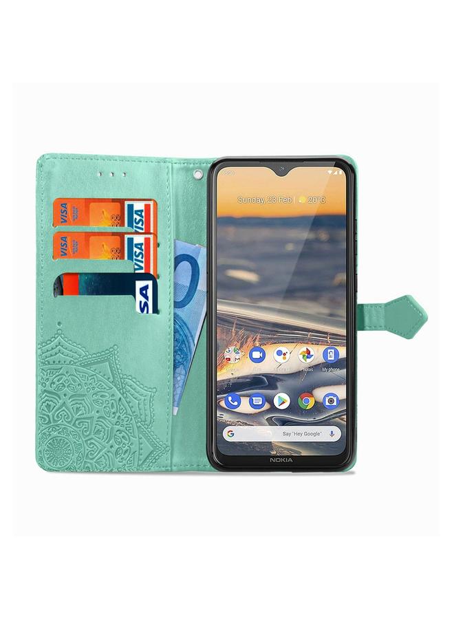 S-TOP Case For Nokia 5.3 Mandala Flower Embossed Horizontal Flip Leather Case with Bracket / Card Slot / Wallet / Lanyard - Image 5
