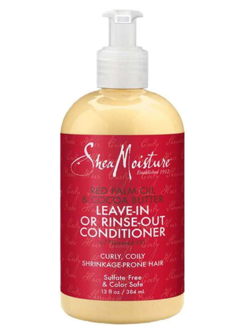 SheaMoisture Red Palm Oil & Cocoa Butter Leave-In Or Rinse-Out Conditioner yellow 384ml - Image 1