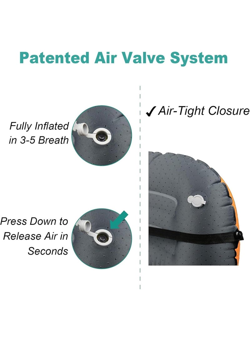 HOMESTAR Inflatable Camping Pillow with a storage bag, Ultralight, Ergonomic Neck & Lumbar Support for Camping, Hiking, Travel, Backpacking, Compact, Compressible & Portable Design, Black - Image 3