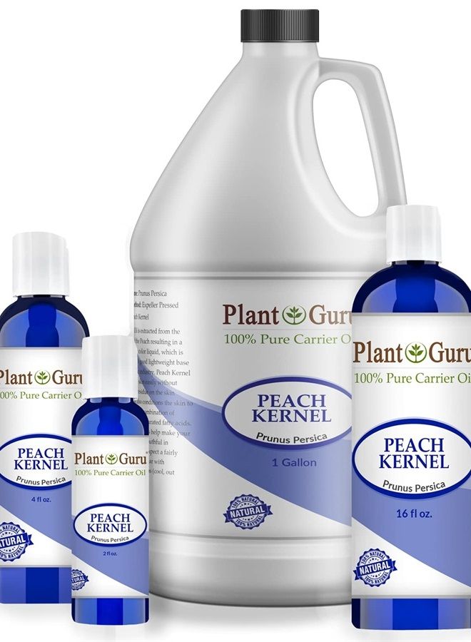 زيت نواة الخوخ جالون بالجملة - 100% زيت ناقل نقي وطبيعي - مكرر، للطهي، للبشرة، للشعر، للجسم والوجه مرطب.