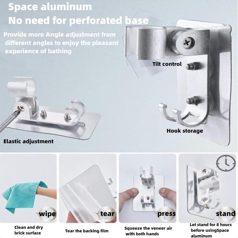 VishBin Shower Head Hand Shower Set External Shower Head for Sink Shower Head Set with Hose and Stand Bathroom Installations for Washing Hair Cleaning The Sink and Bidet - Image 3