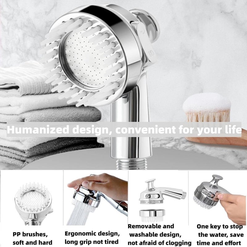 VishBin Shower Head Hand Shower Set External Shower Head for Sink Shower Head Set with Hose and Stand Bathroom Installations for Washing Hair Cleaning The Sink and Bidet - Image 5