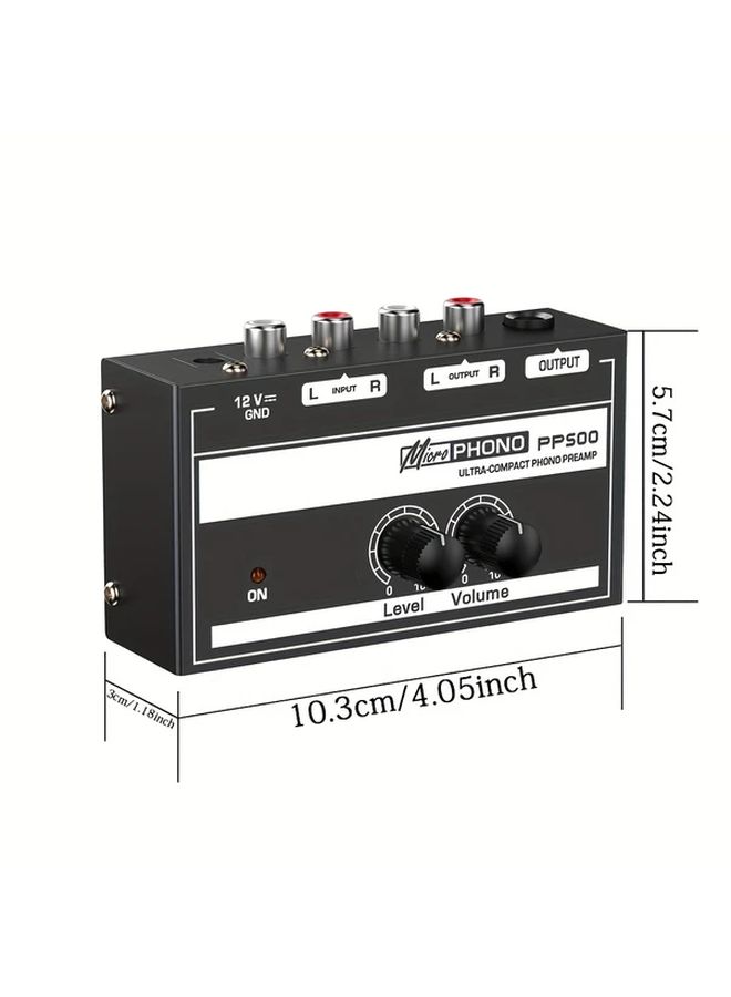 Upgrade New Hi-Fi Phonograph Preamp for MM Turntable Stereo RCA USB Powered Compact Design - Image 2