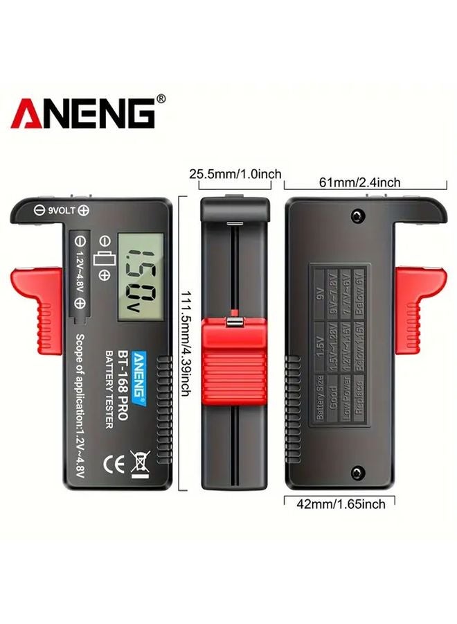 ANENG AN 168 Pro اختبار بطاريات رقمي لبطاريات AA و AAA و C و D و 9V موديل AN 168 PRO - Image 4
